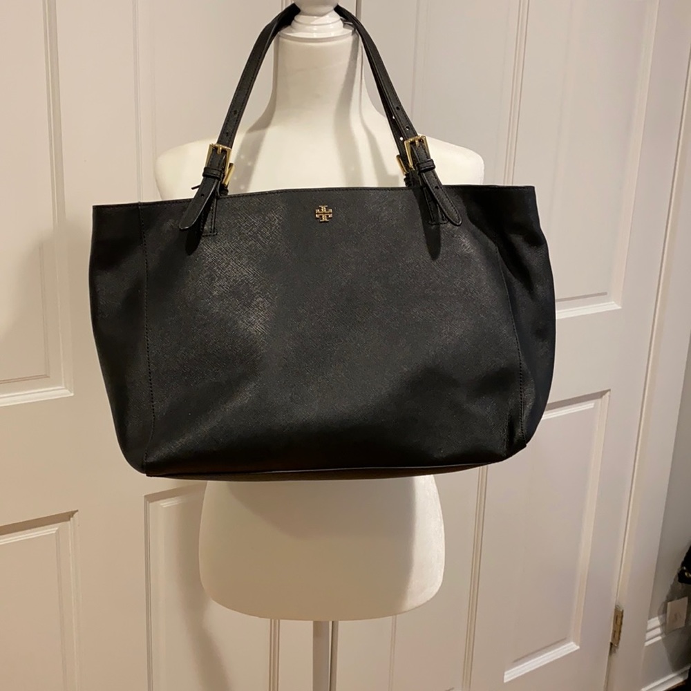 Tory Burch Emerson Tote - EUC Like New Black